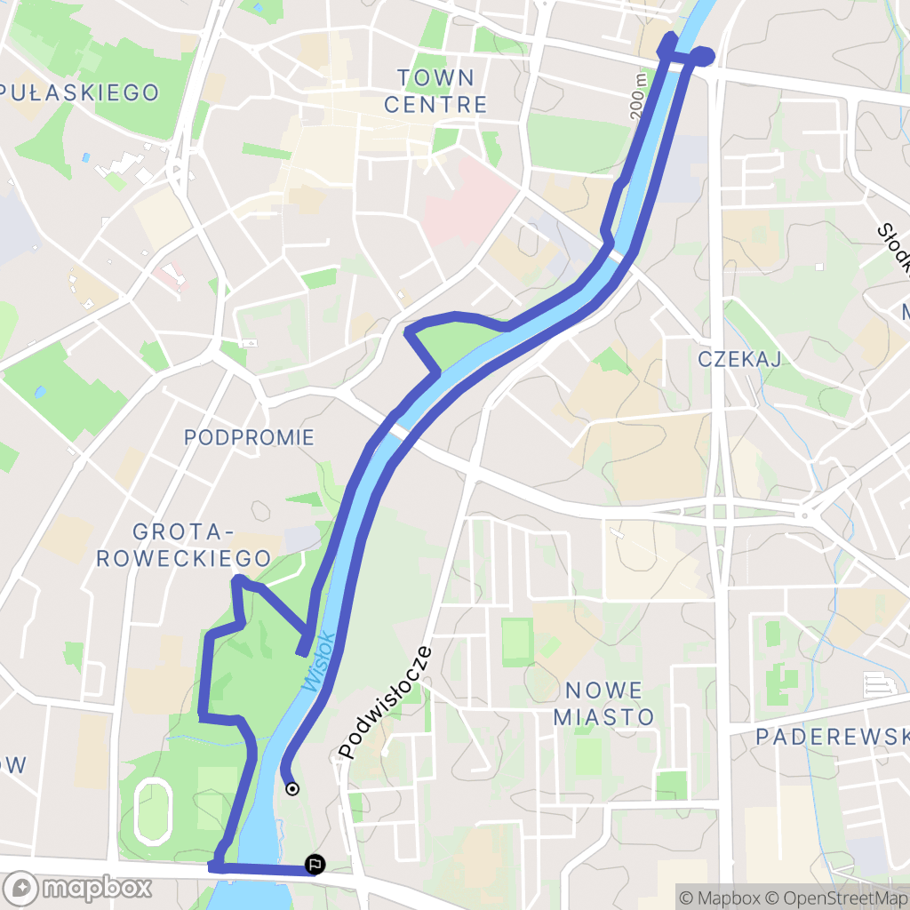 Rzeszów: mapa trasy - Poland