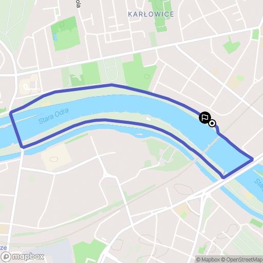 Wrocław: mapa trasy - Poland