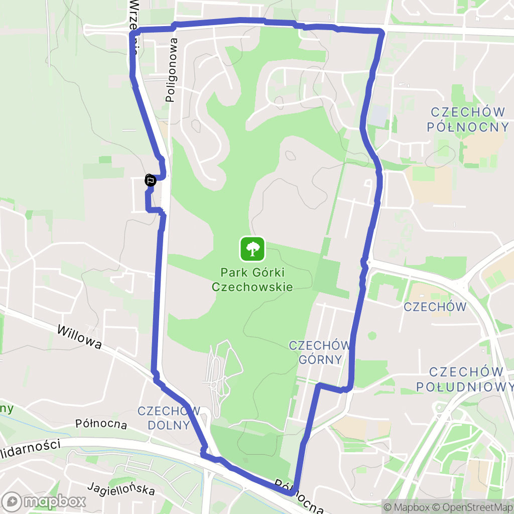Lublin: mapa trasy - Poland