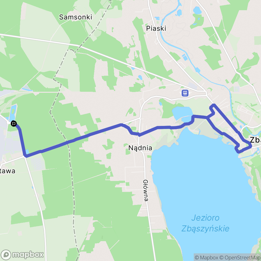 Zbąszynek: mapa trasy - Poland