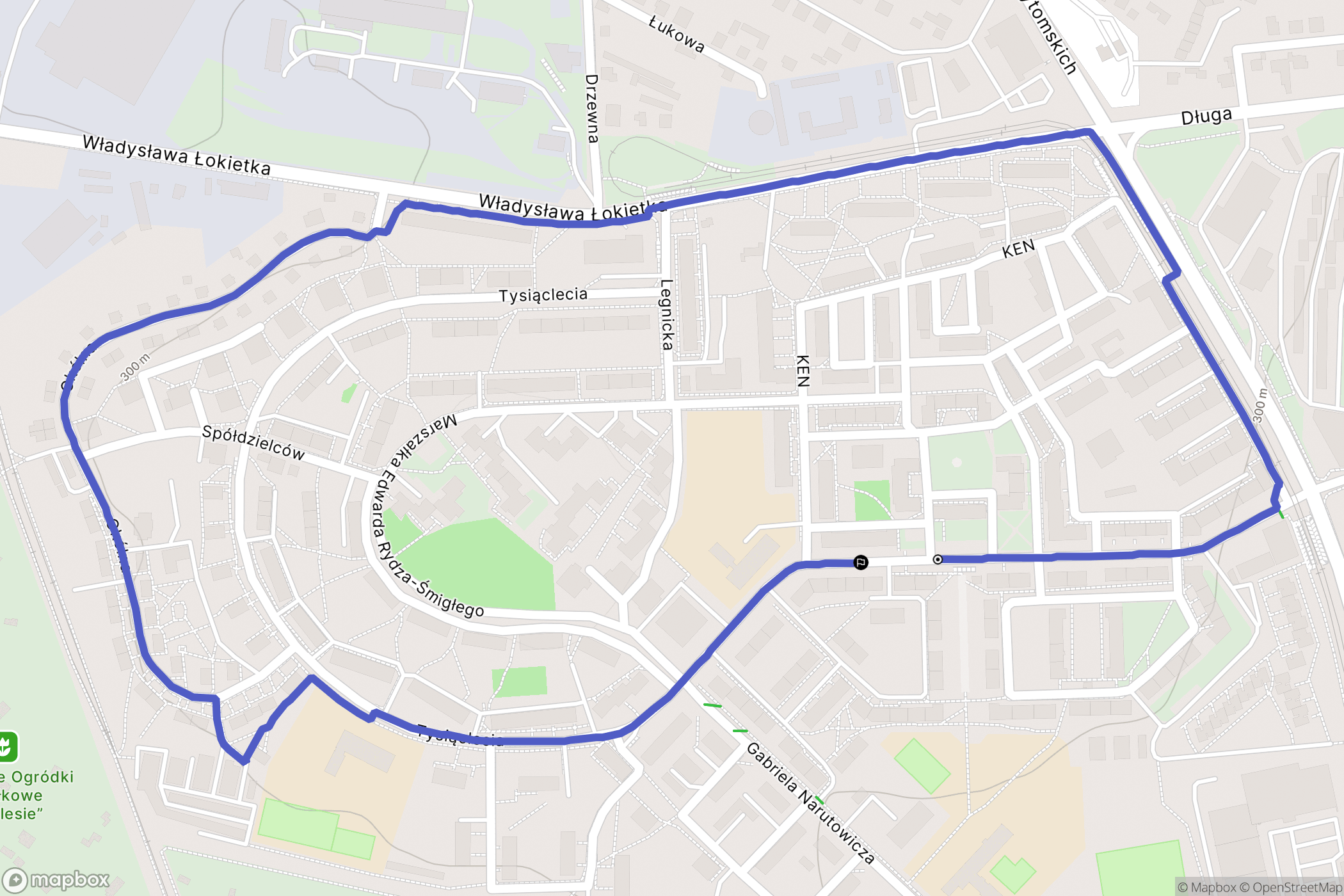 Bytom: mapa trasy - Poland