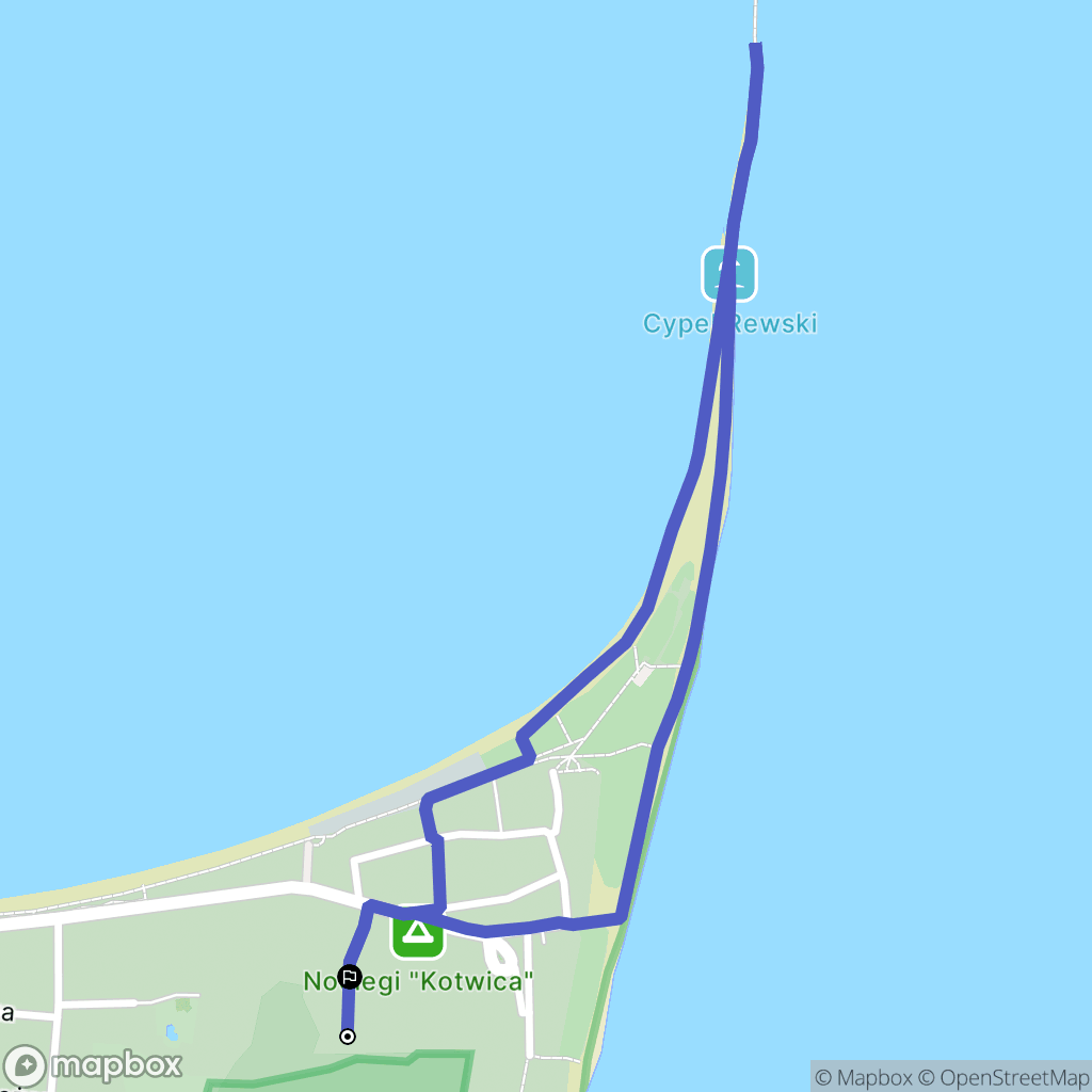 Rewa: mapa trasy - Poland