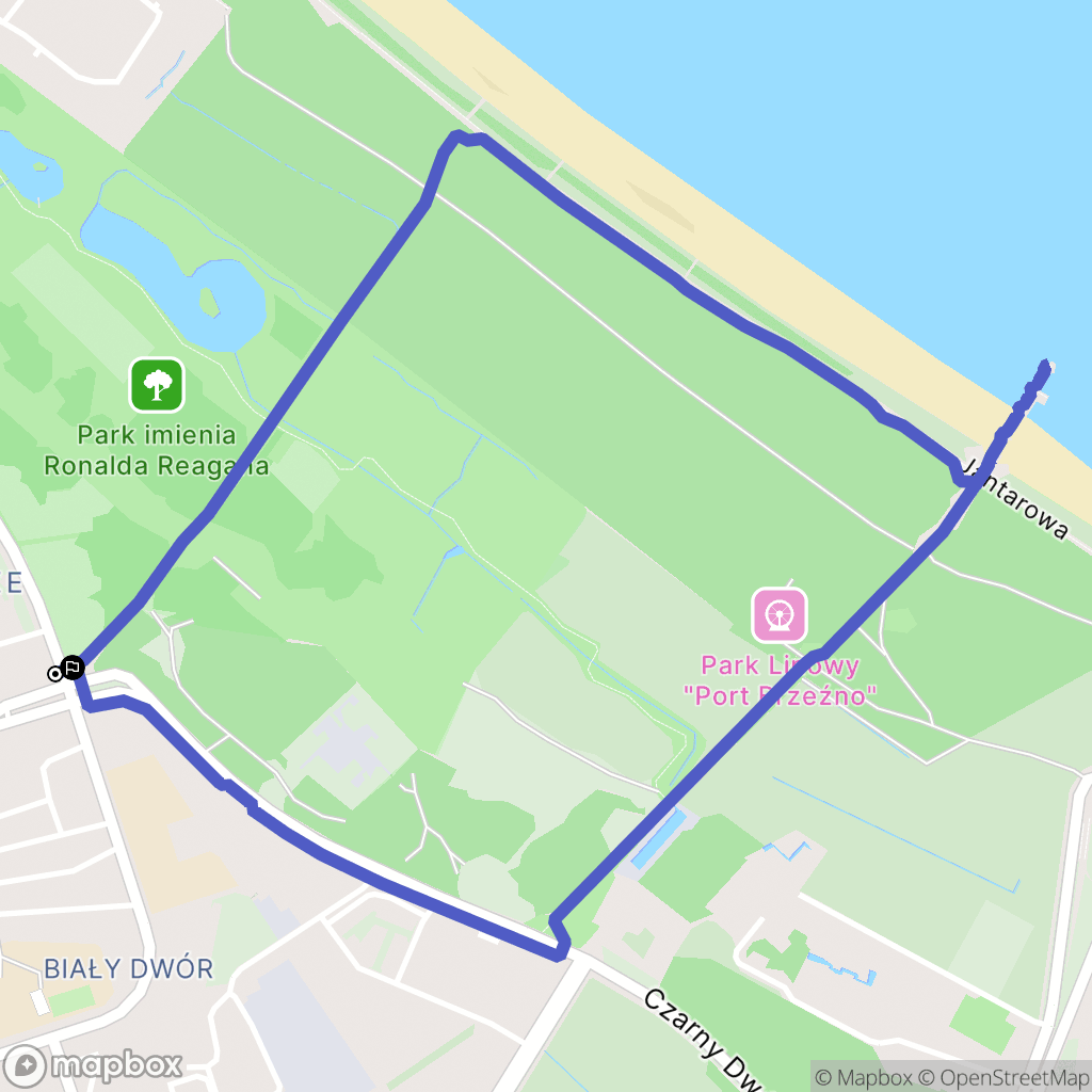 Gdańsk: mapa trasy - Poland