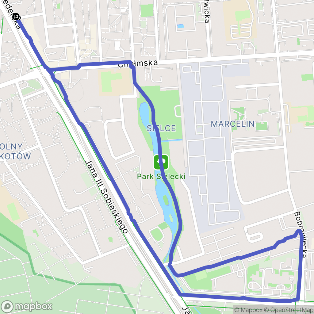 Warszawa: mapa trasy - Poland