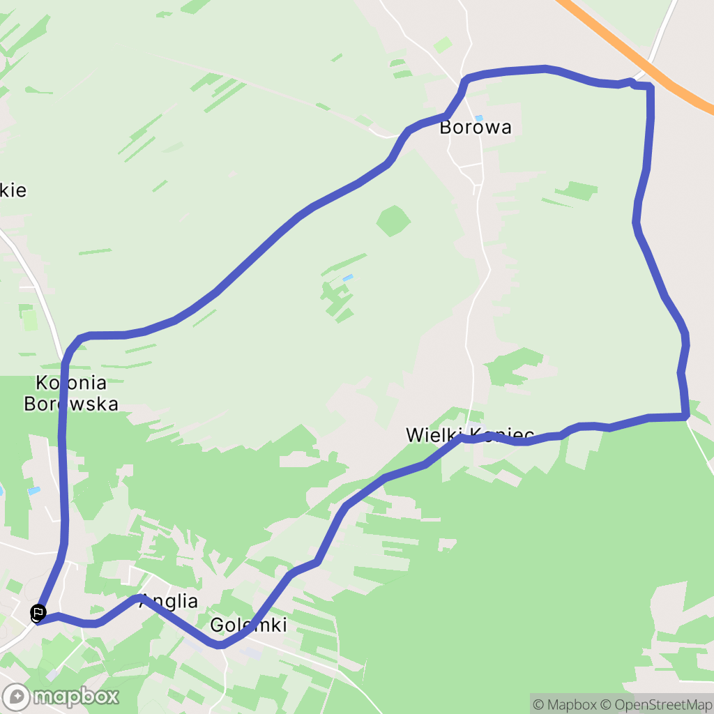 Czarna: mapa trasy - Poland