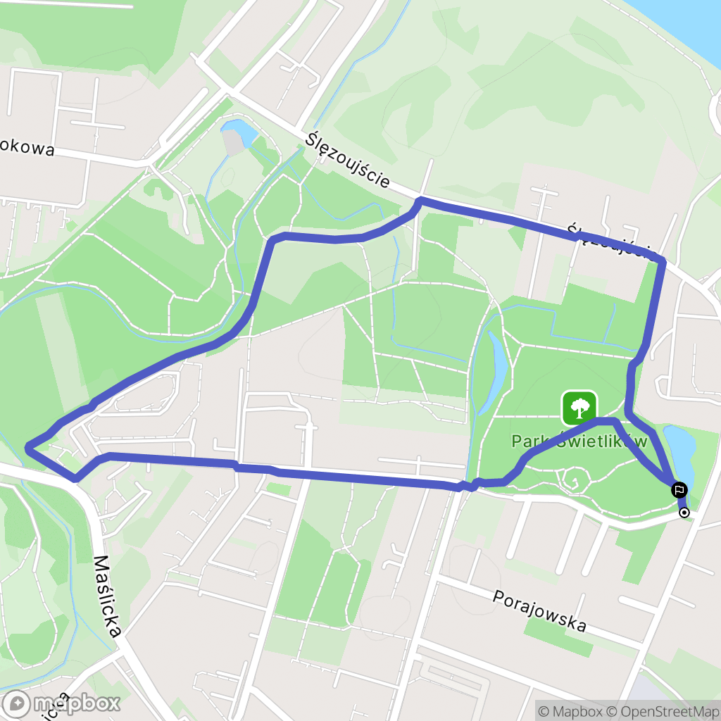 Wrocław: mapa trasy - Poland