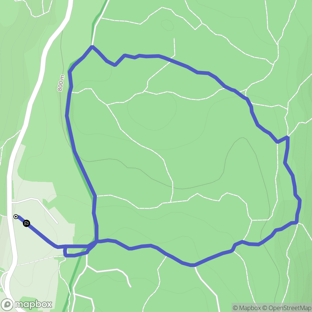 Annecy : carte du parcours de randonnée - France