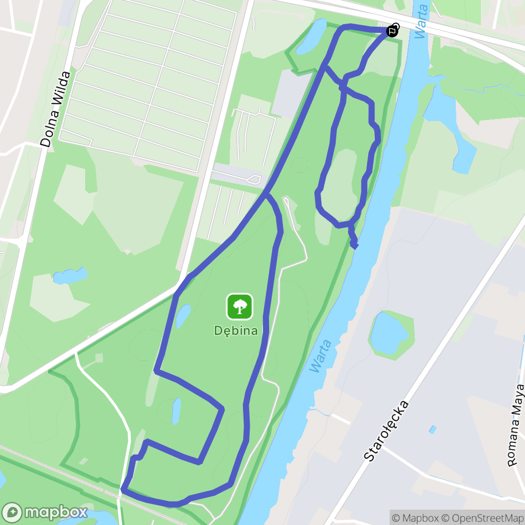 Poznań: mapa trasy - Poland