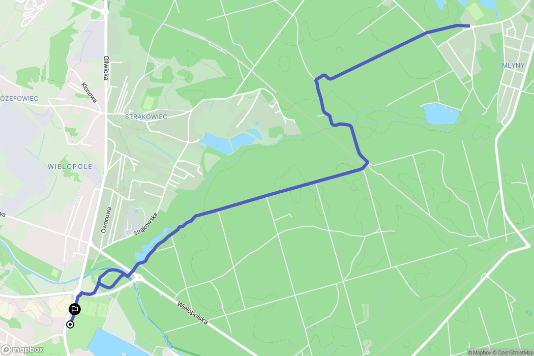 Rybnik: mapa trasy - Poland