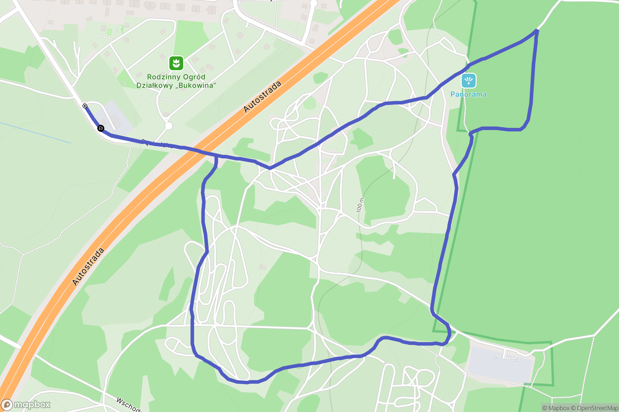 Szczecin: mapa trasy - Poland