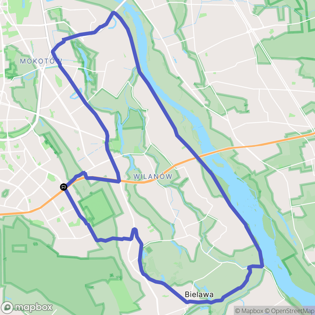 Warszawa: mapa trasy - Poland