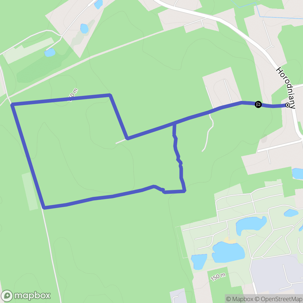 Horodniany: mapa trasy - Poland
