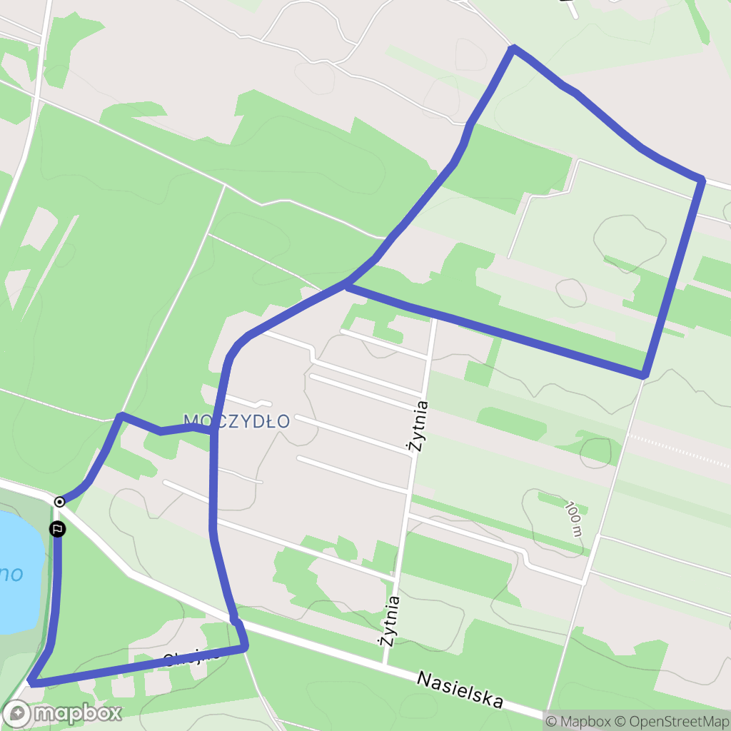 Serock: mapa trasy - Poland