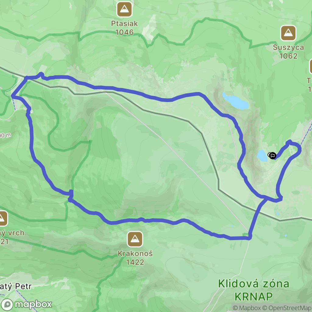 Karpacz: mapa trasy - Poland