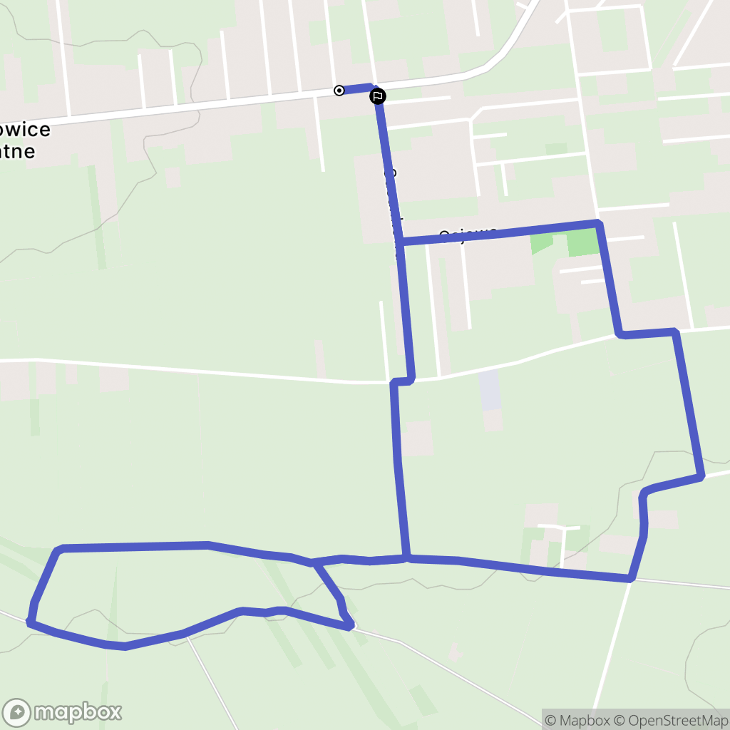 Abramowice Prywatne: mapa trasy - Poland