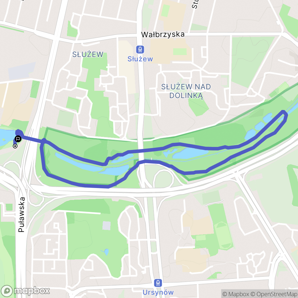 Warszawa: mapa trasy - Poland
