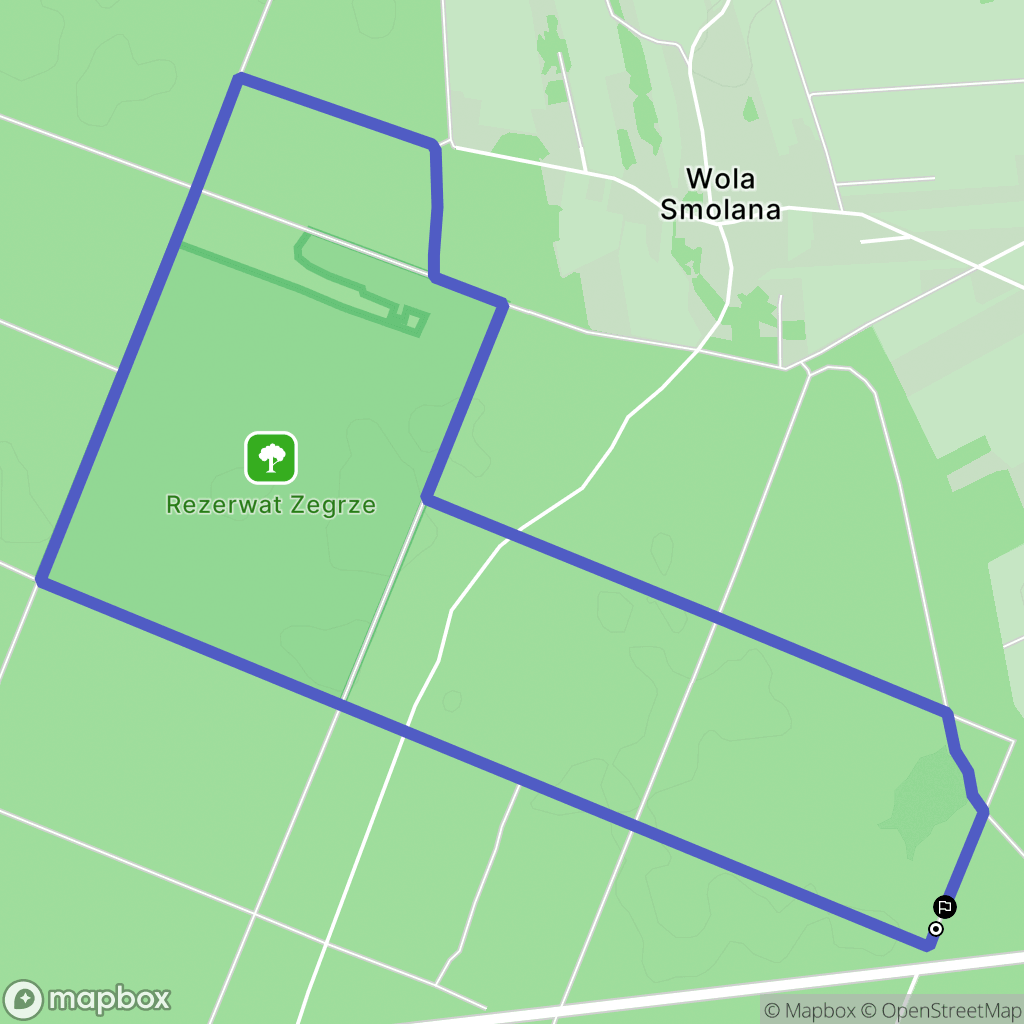 Wola Kiełpińska: mapa trasy - Poland