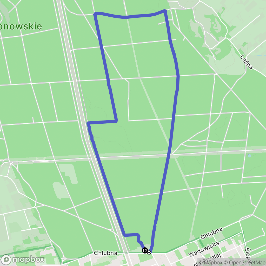 Warszawa: mapa trasy - Poland
