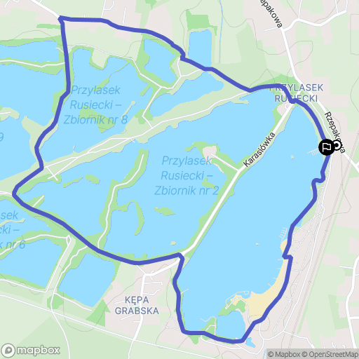 Kraków: mapa trasy - Poland