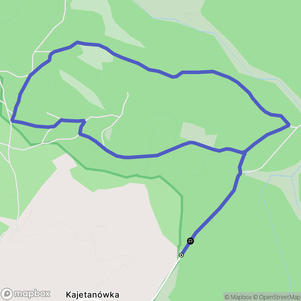 Kajetanówka: mapa trasy - Poland