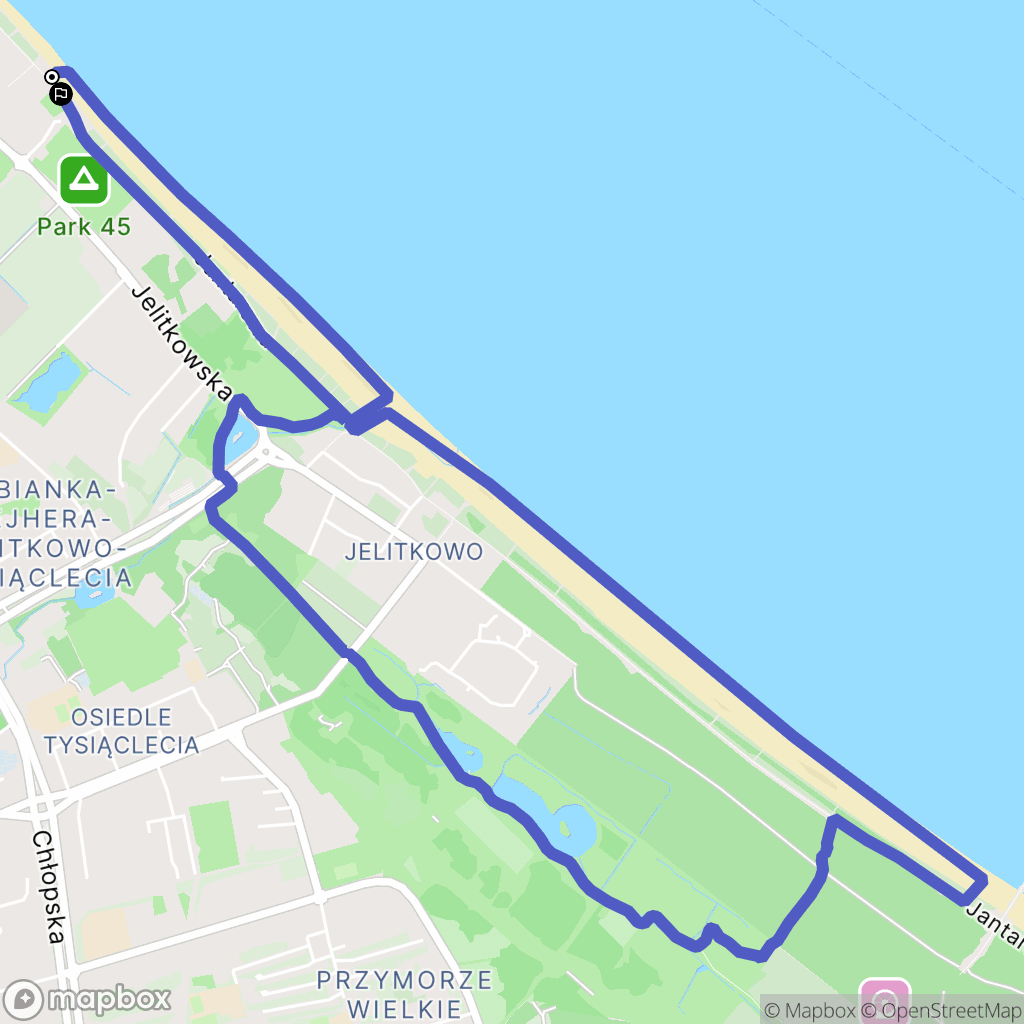 Sopot: mapa trasy - Poland