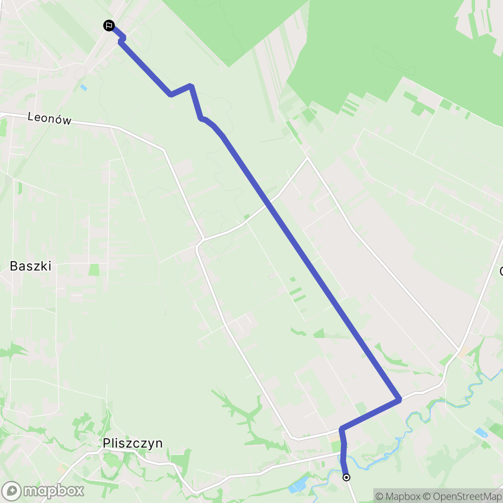 Sobianowice: mapa trasy - Poland