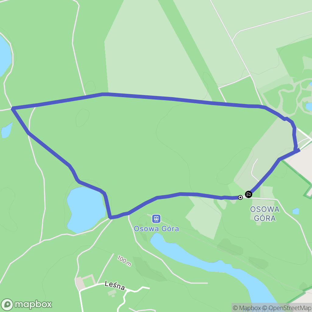 Mosina: mapa trasy - Poland