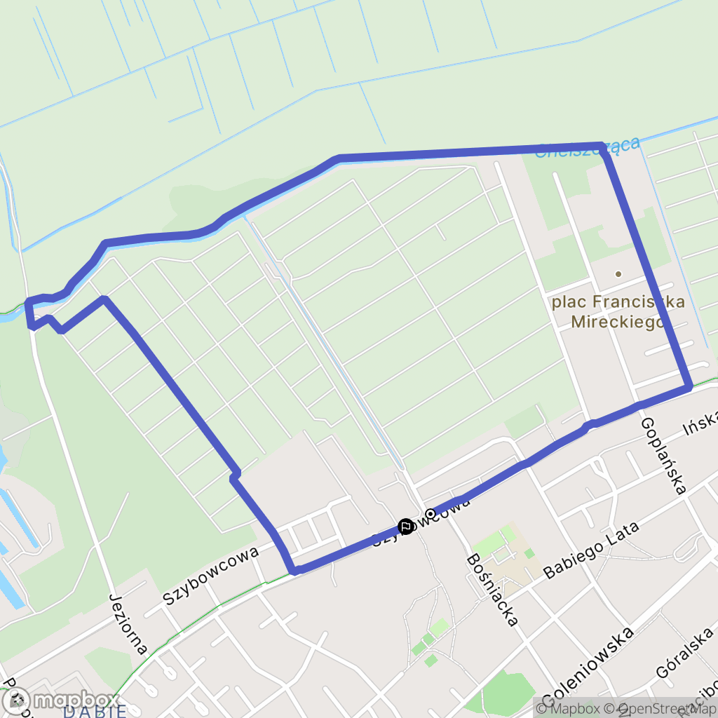 Szczecin: mapa trasy - Poland