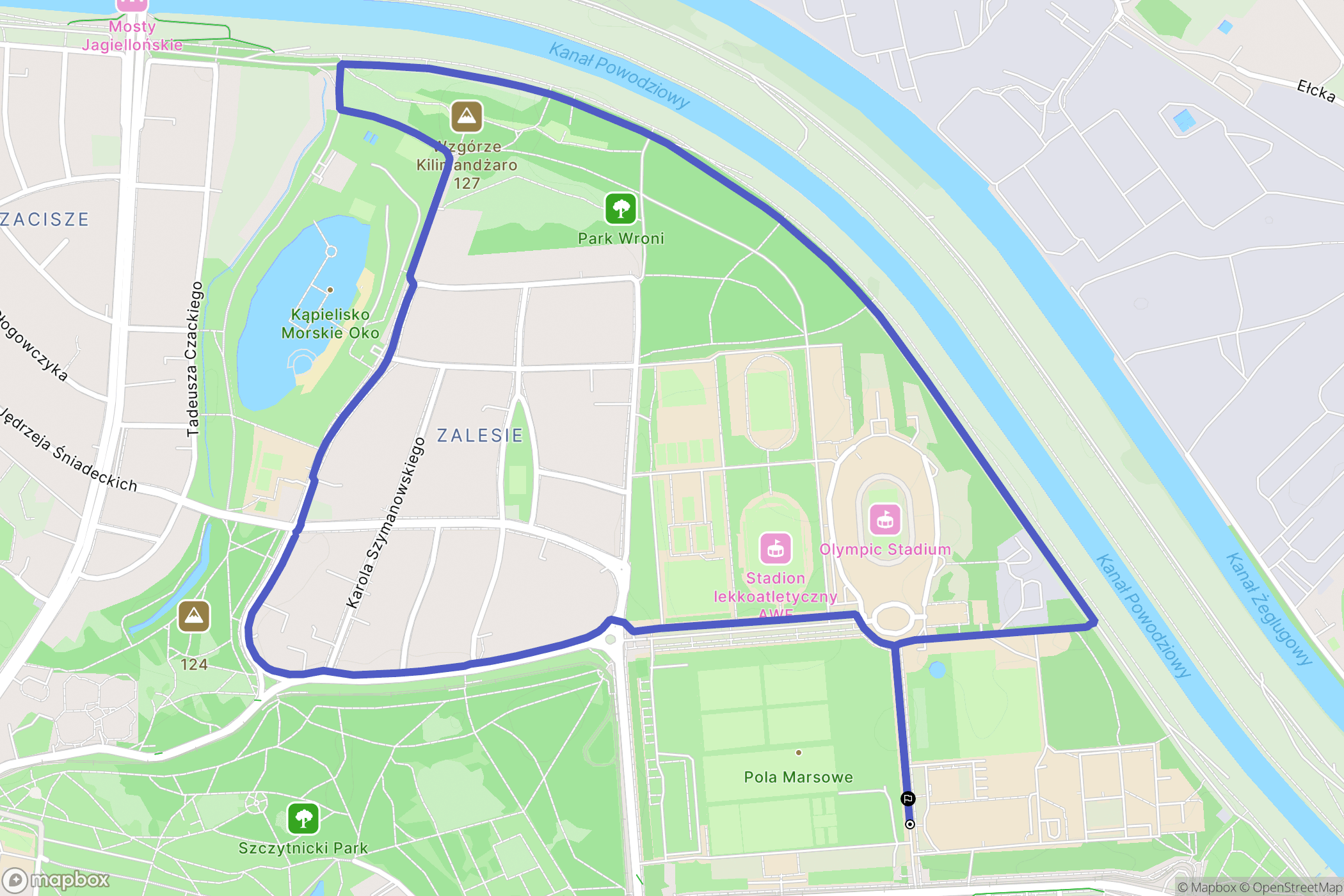 Wrocław: mapa trasy - Poland
