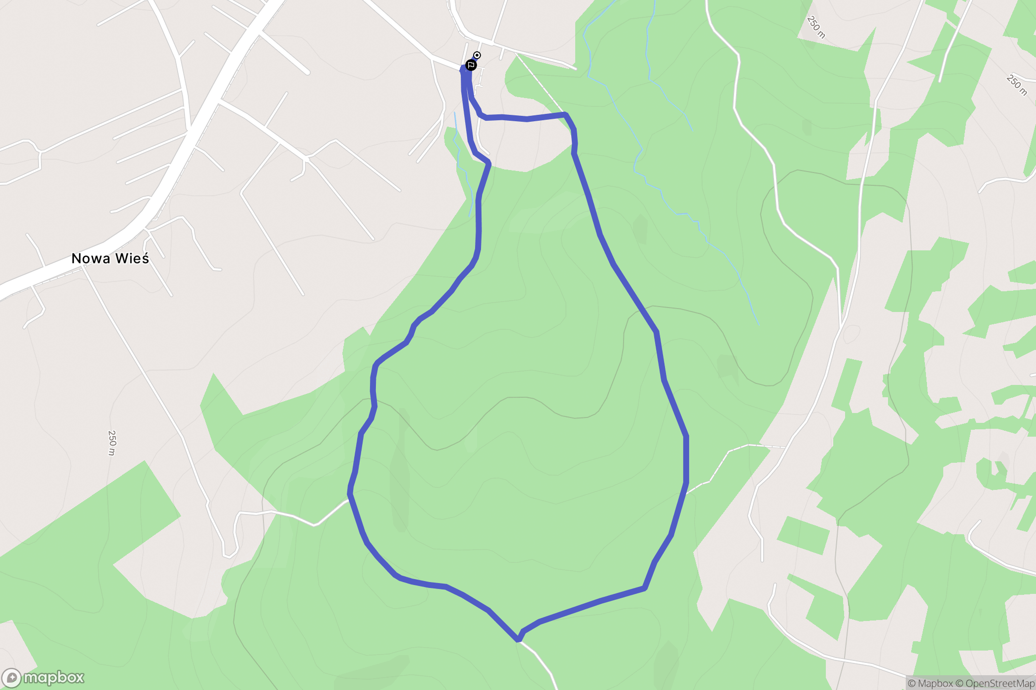 Latoszyn: mapa trasy - Poland