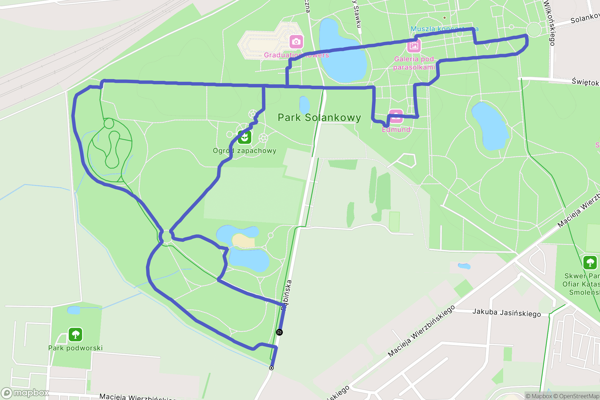 Inowrocław: mapa trasy - Poland