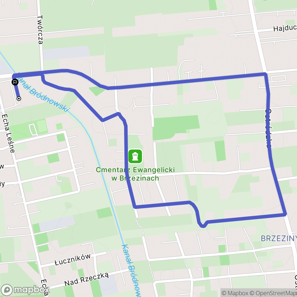 Warszawa: mapa trasy - Poland