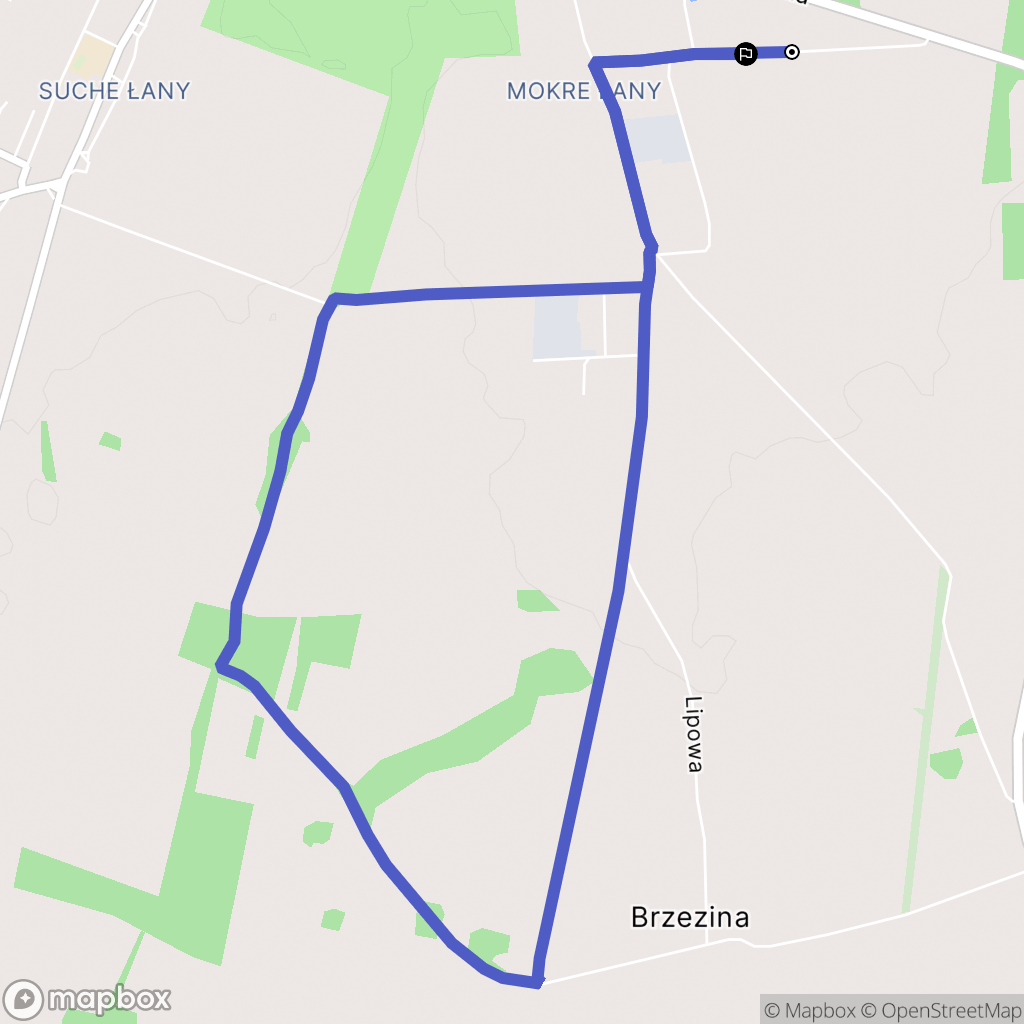 Strzelce Opolskie: mapa trasy - Poland