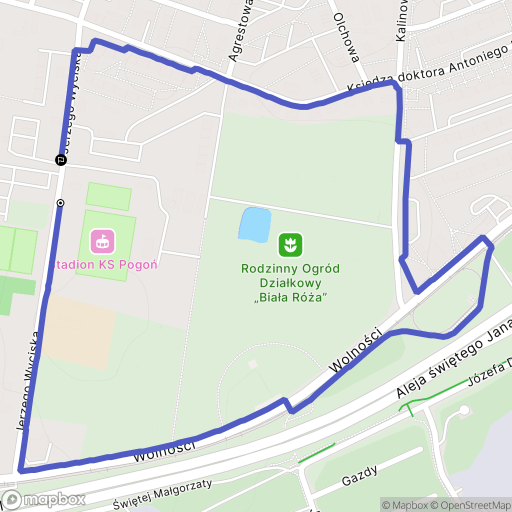 Zabrze: mapa trasy - Poland