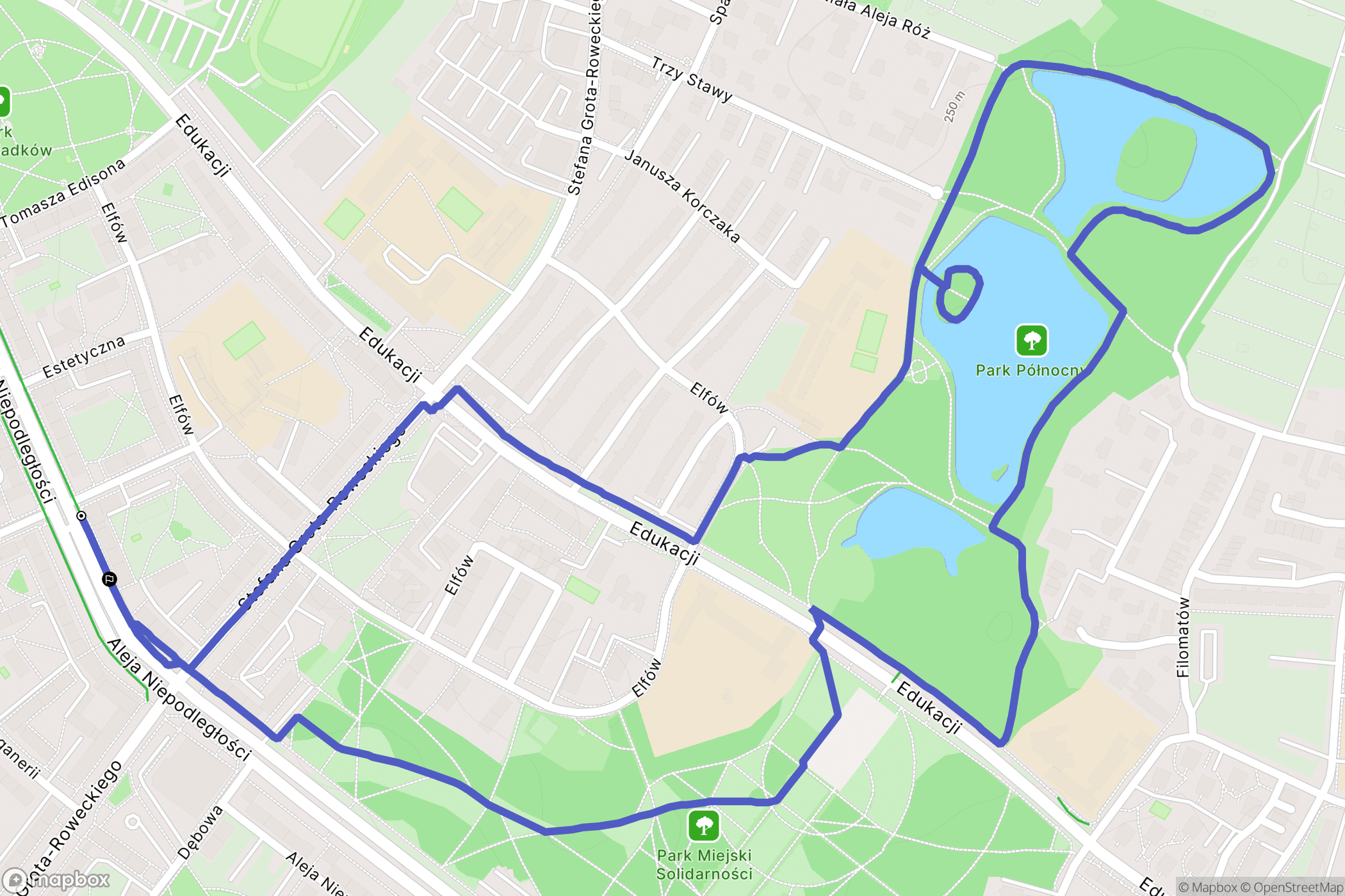 Tychy: mapa trasy - Poland