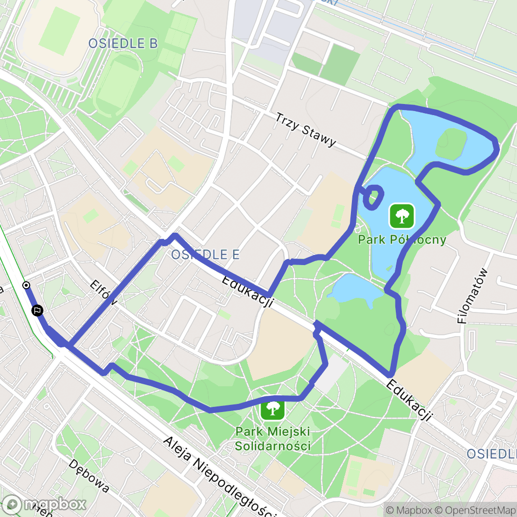 Tychy: mapa trasy - Poland