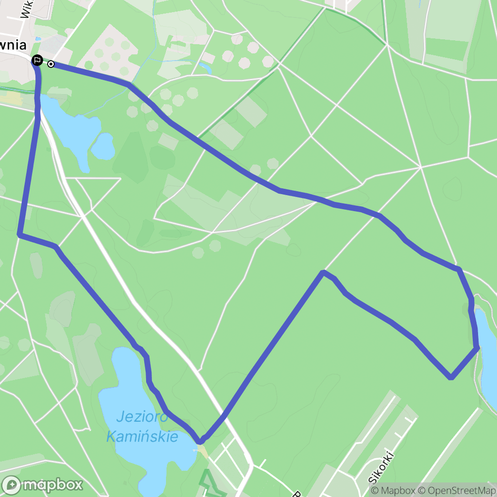 Rakownia: mapa trasy - Poland