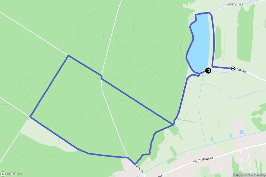 Radomsko: mapa trasy - Poland