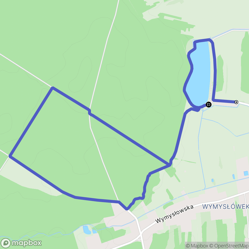 Radomsko: mapa trasy - Poland