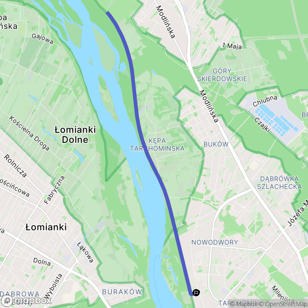 Warszawa: mapa trasy - Poland