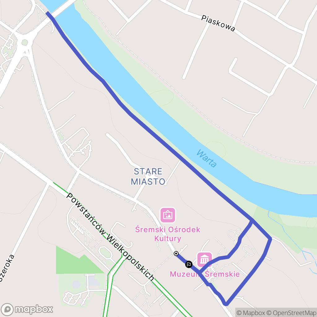 Śrem: mapa trasy - Poland