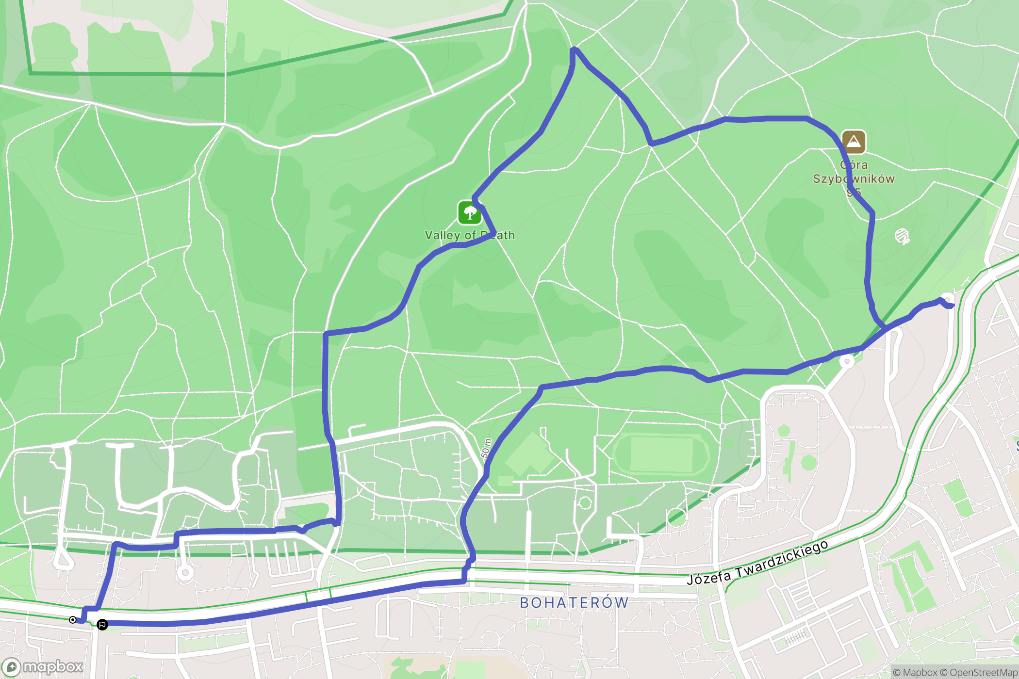 Bydgoszcz: mapa trasy - Poland