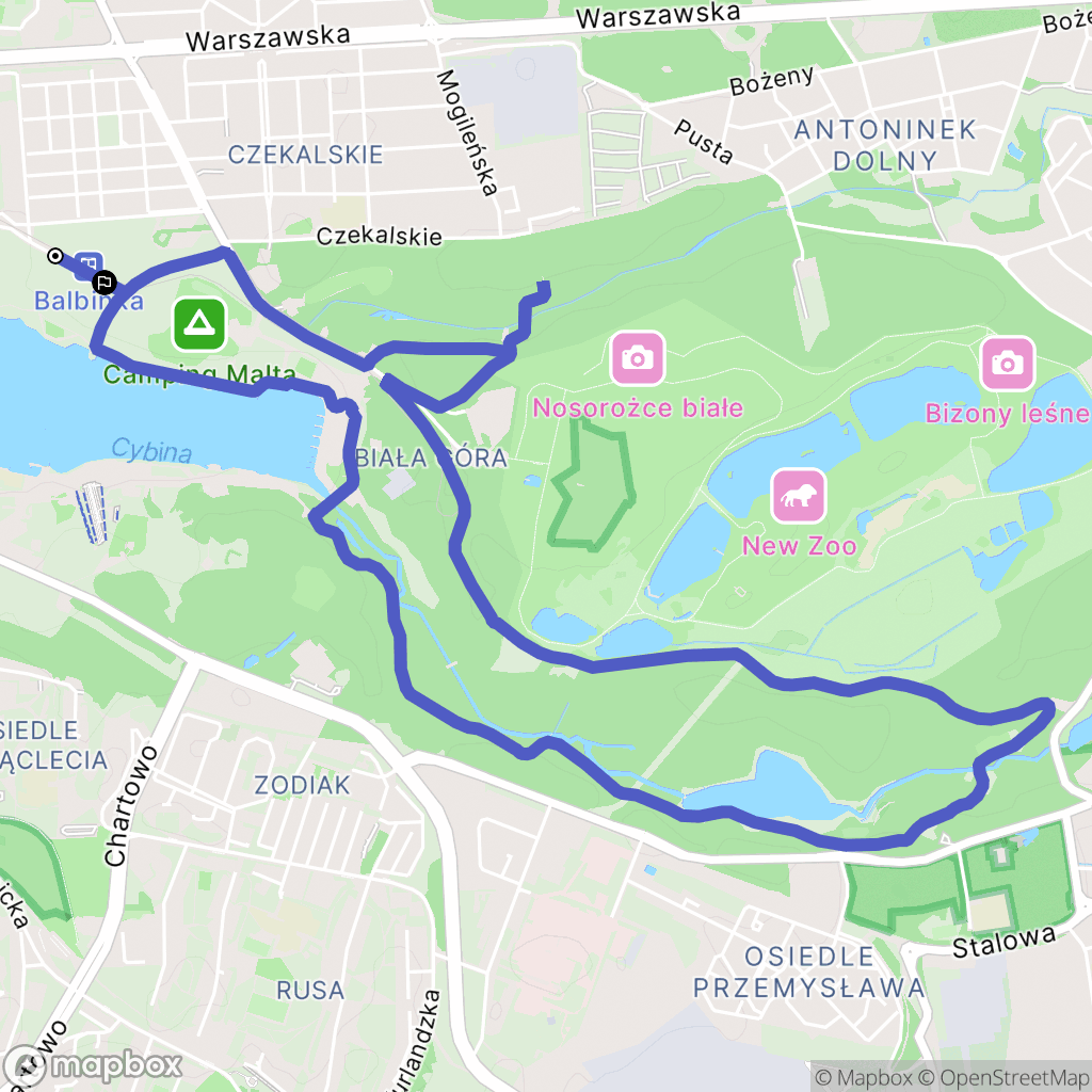 Poznań: mapa trasy - Poland