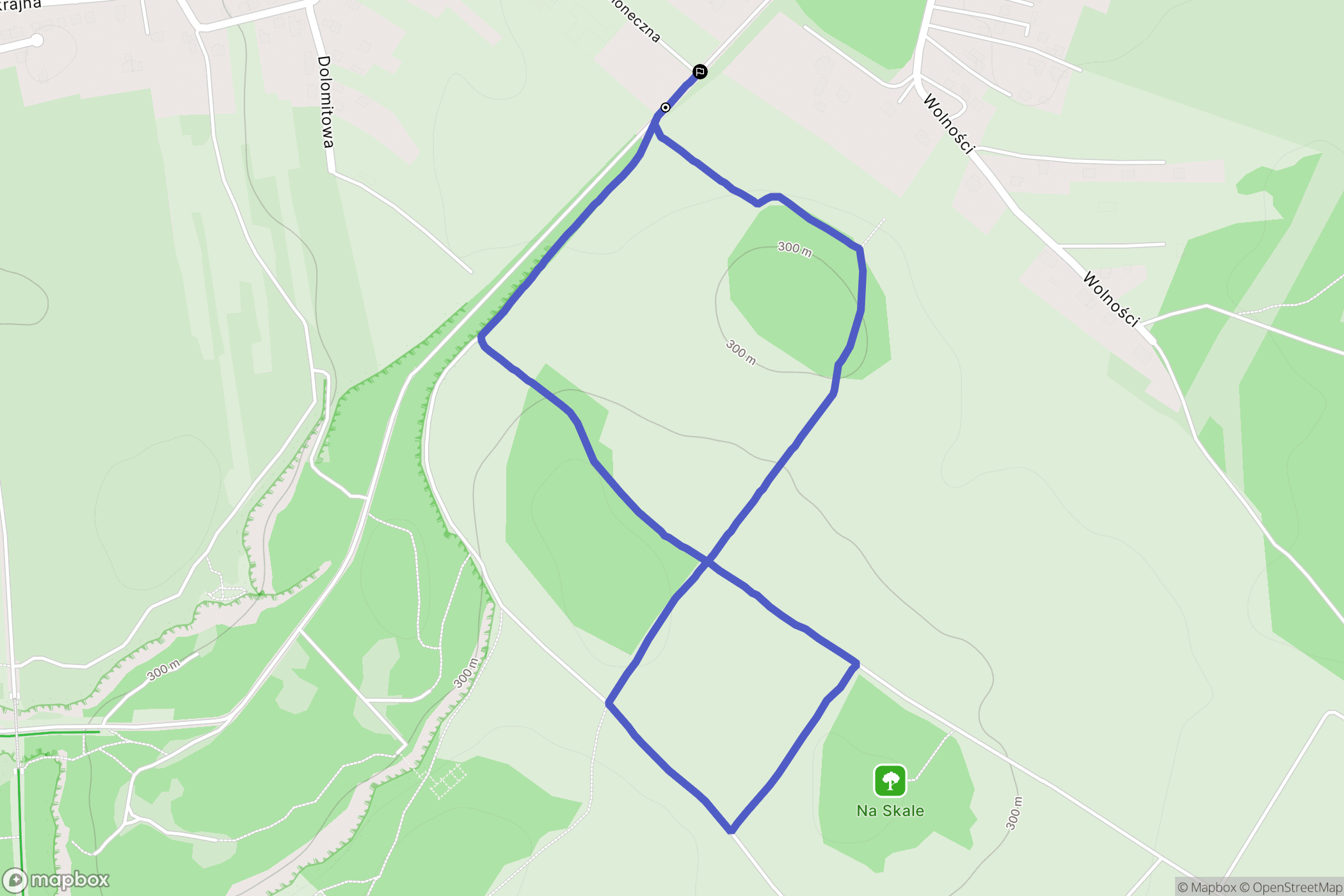 Jaworzno: mapa trasy - Poland