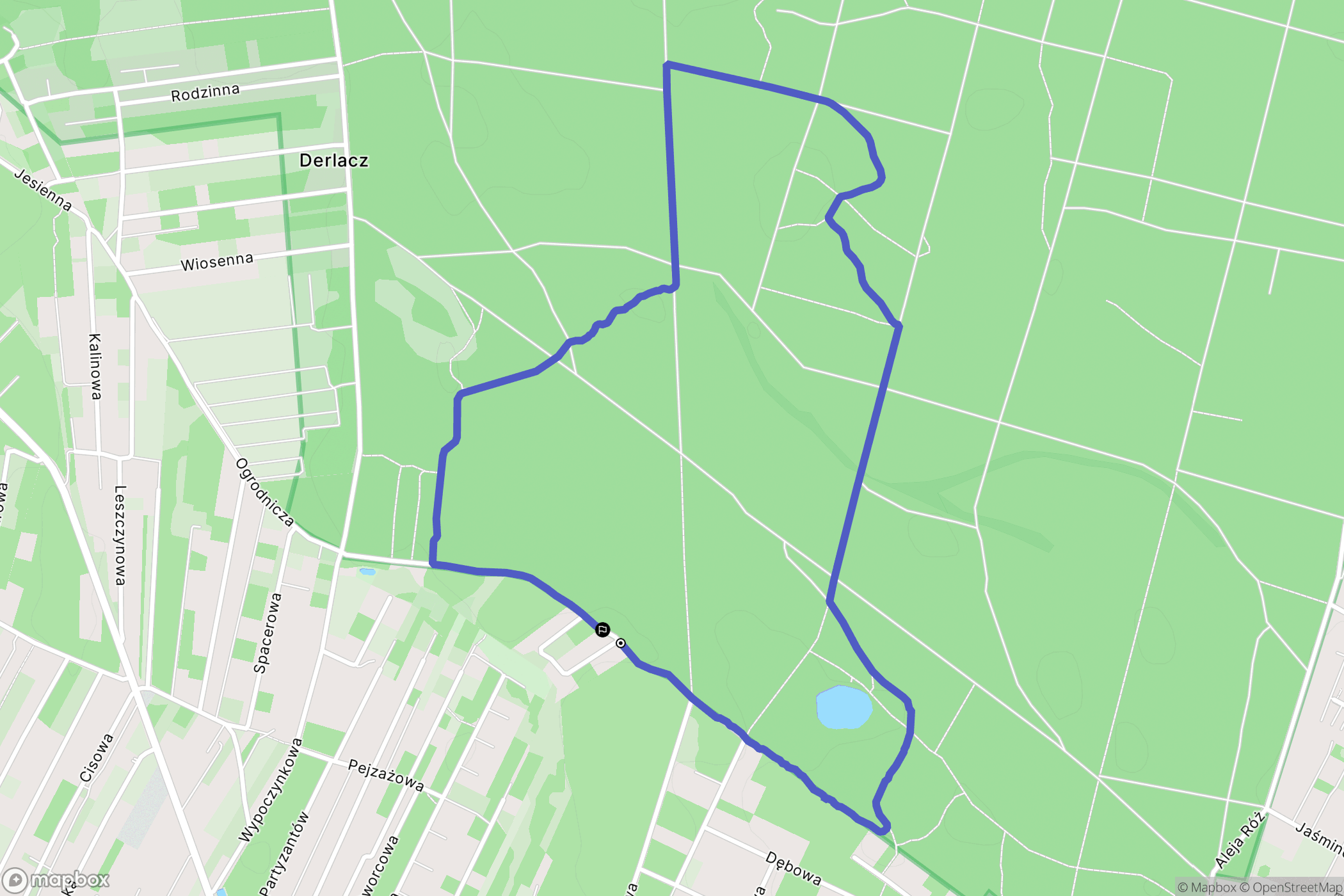 Chotomów: mapa trasy - Poland