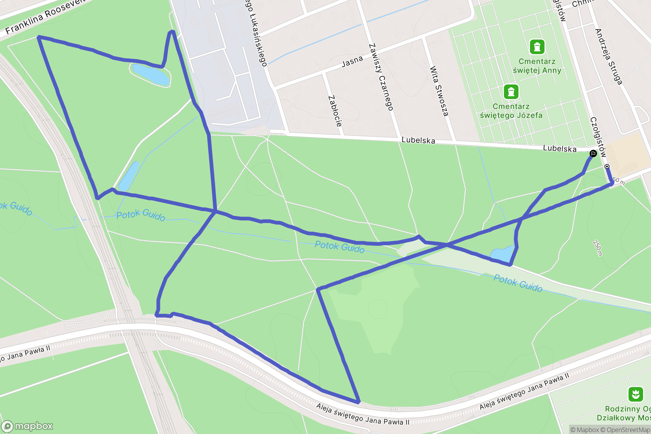 Zabrze: mapa trasy - Poland