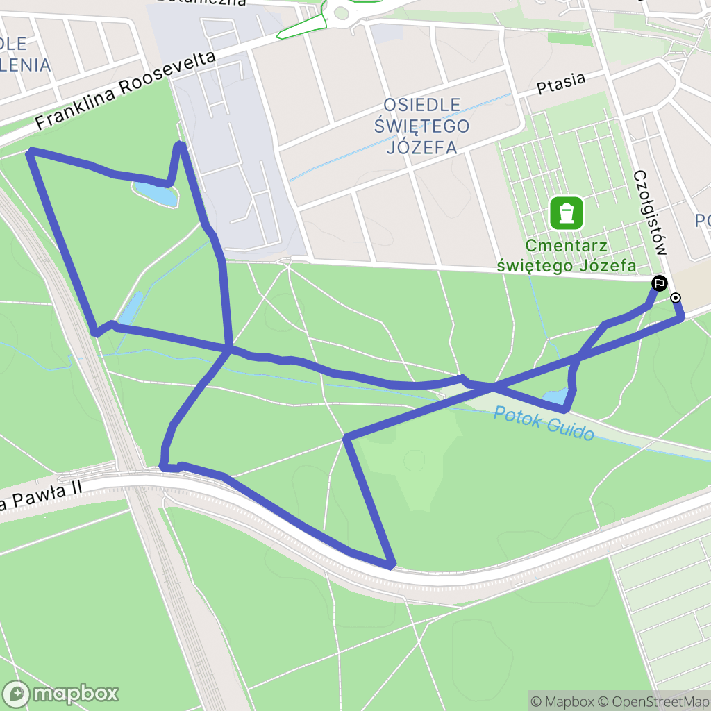 Zabrze: mapa trasy - Poland