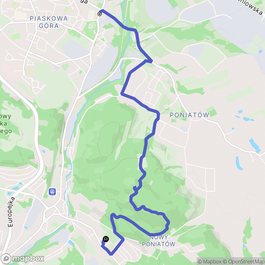 Wałbrzych: mapa trasy - Poland