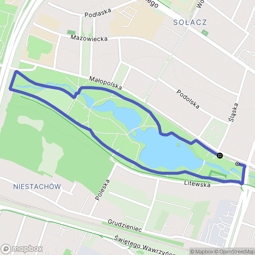 Poznań: mapa trasy - Poland
