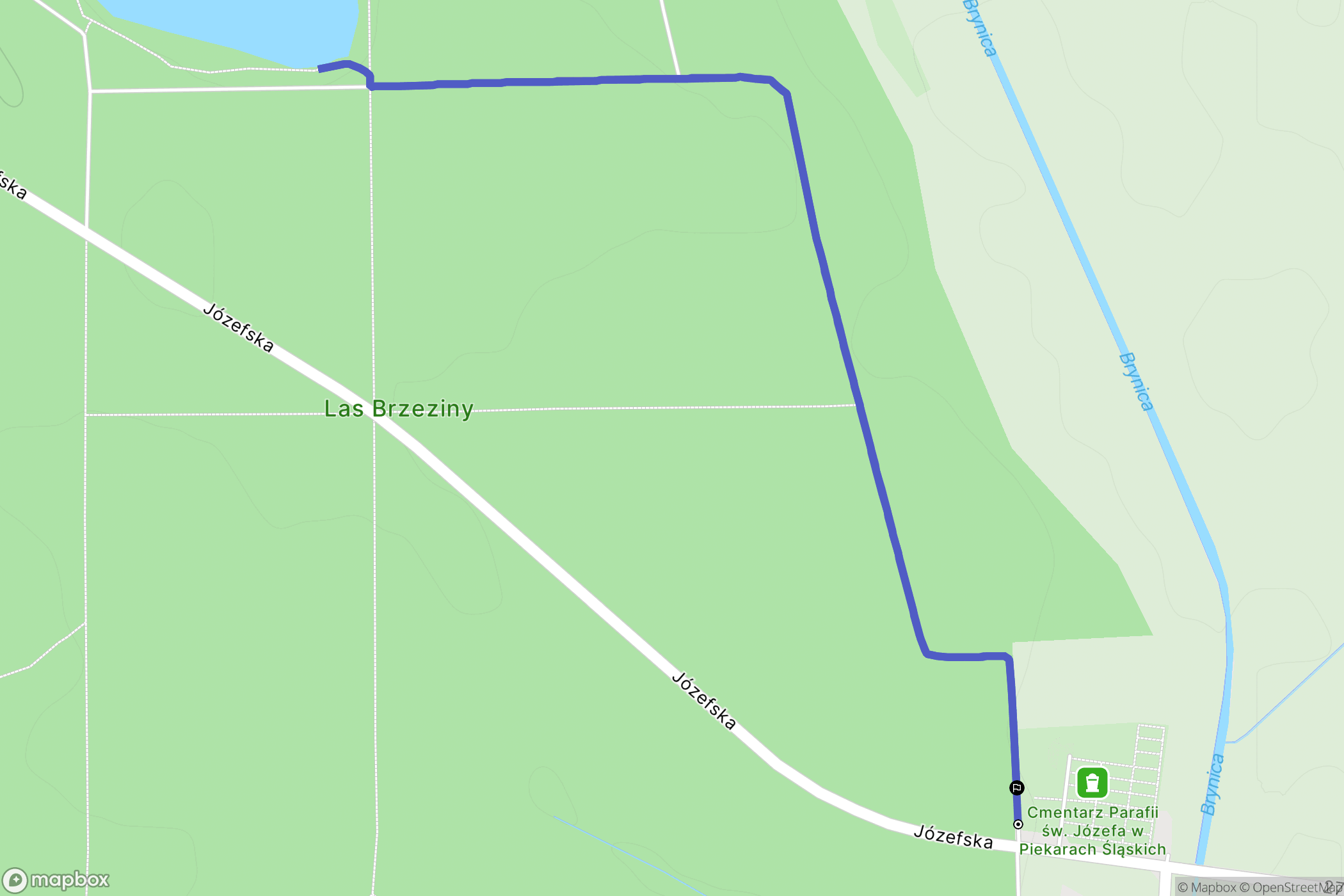 Piekary Śląskie: mapa trasy - Poland